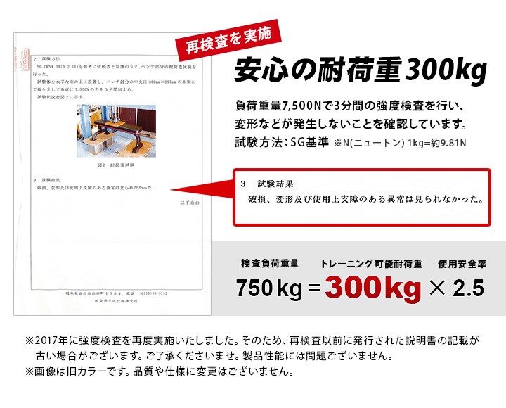耐荷重250kg