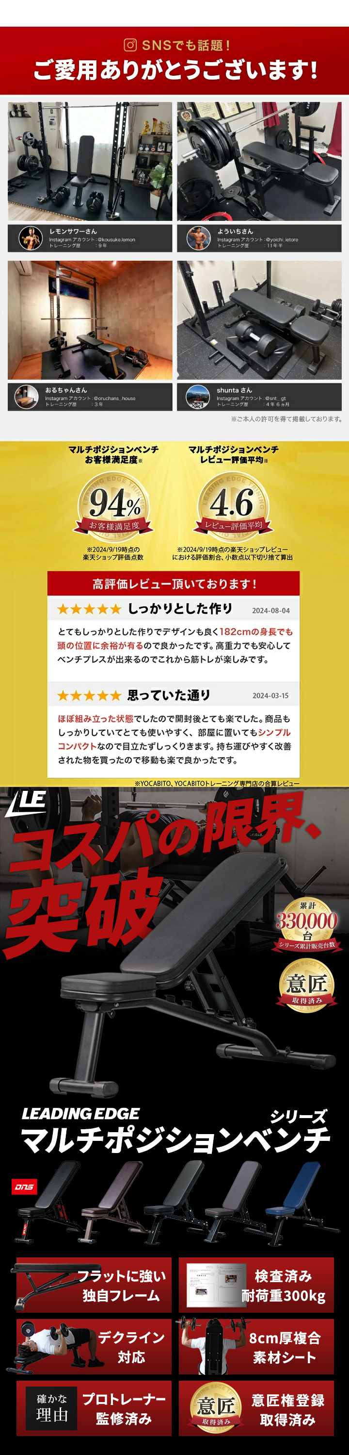 リーディングエッジ leadingedge ヘックスバー le-b80_union