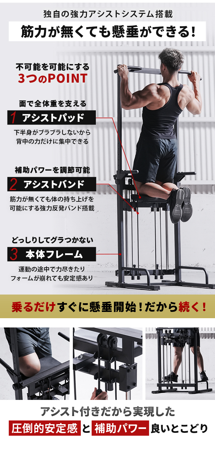 筋力が無くても懸垂ができる！