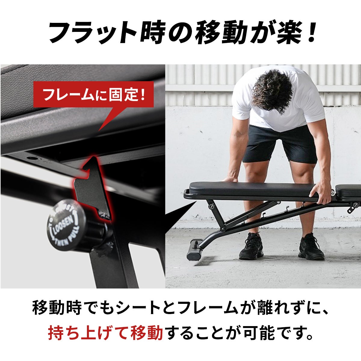 トレーニングベンチ ベンチプレス リーディングエッジ マルチポジションベンチ インクライン デクライン ダンベル